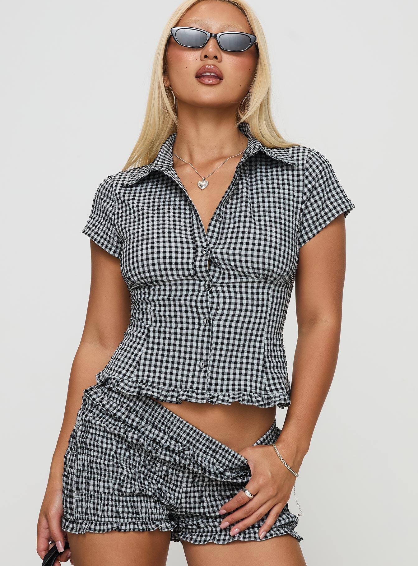 Lisa | Gingham Blouse