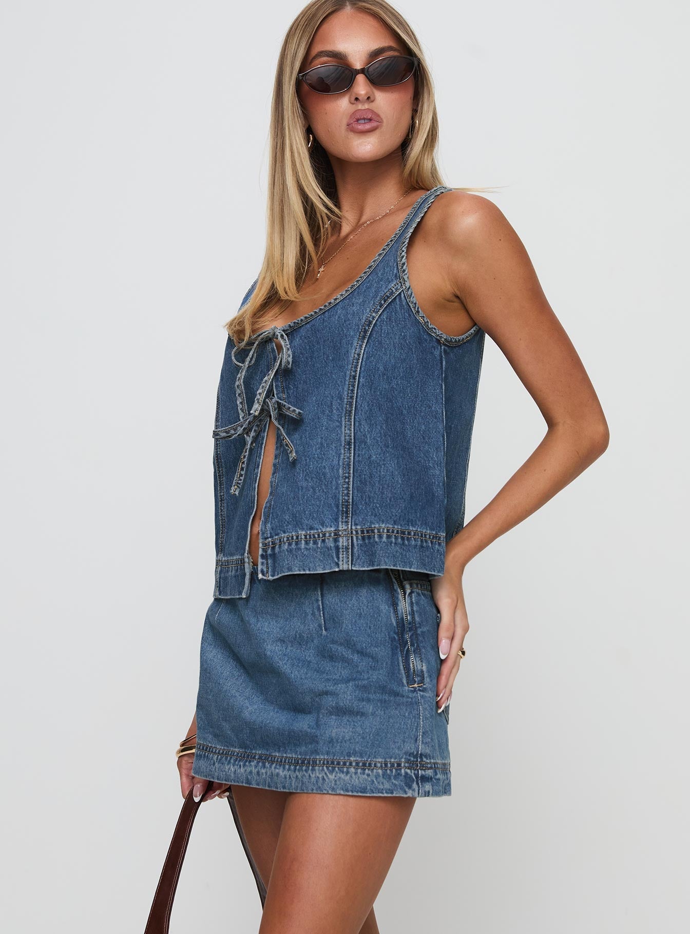 Steffy | Denim Two-Piece Set