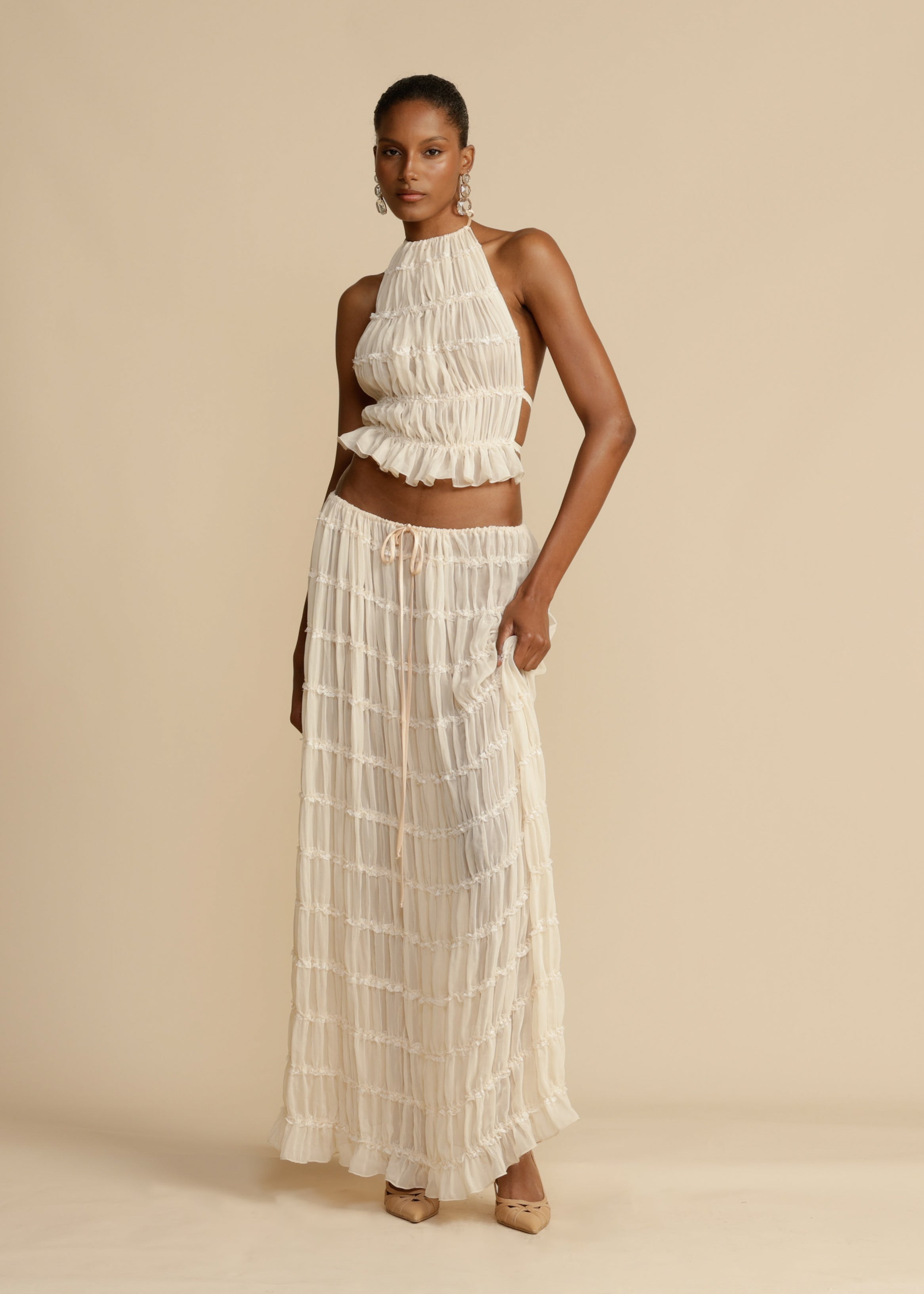 Delina | Ruffle Two-Piece Set