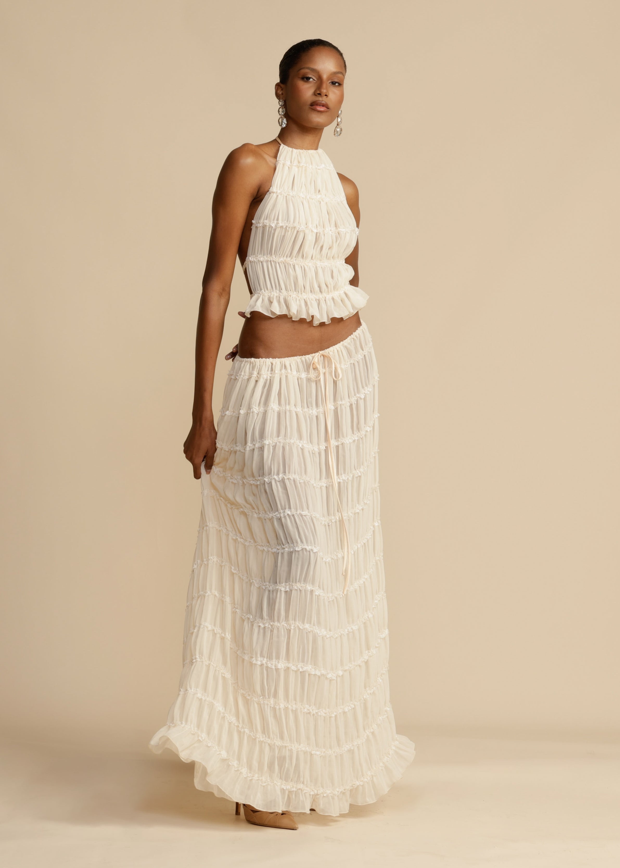 Delina | Ruffle Two-Piece Set