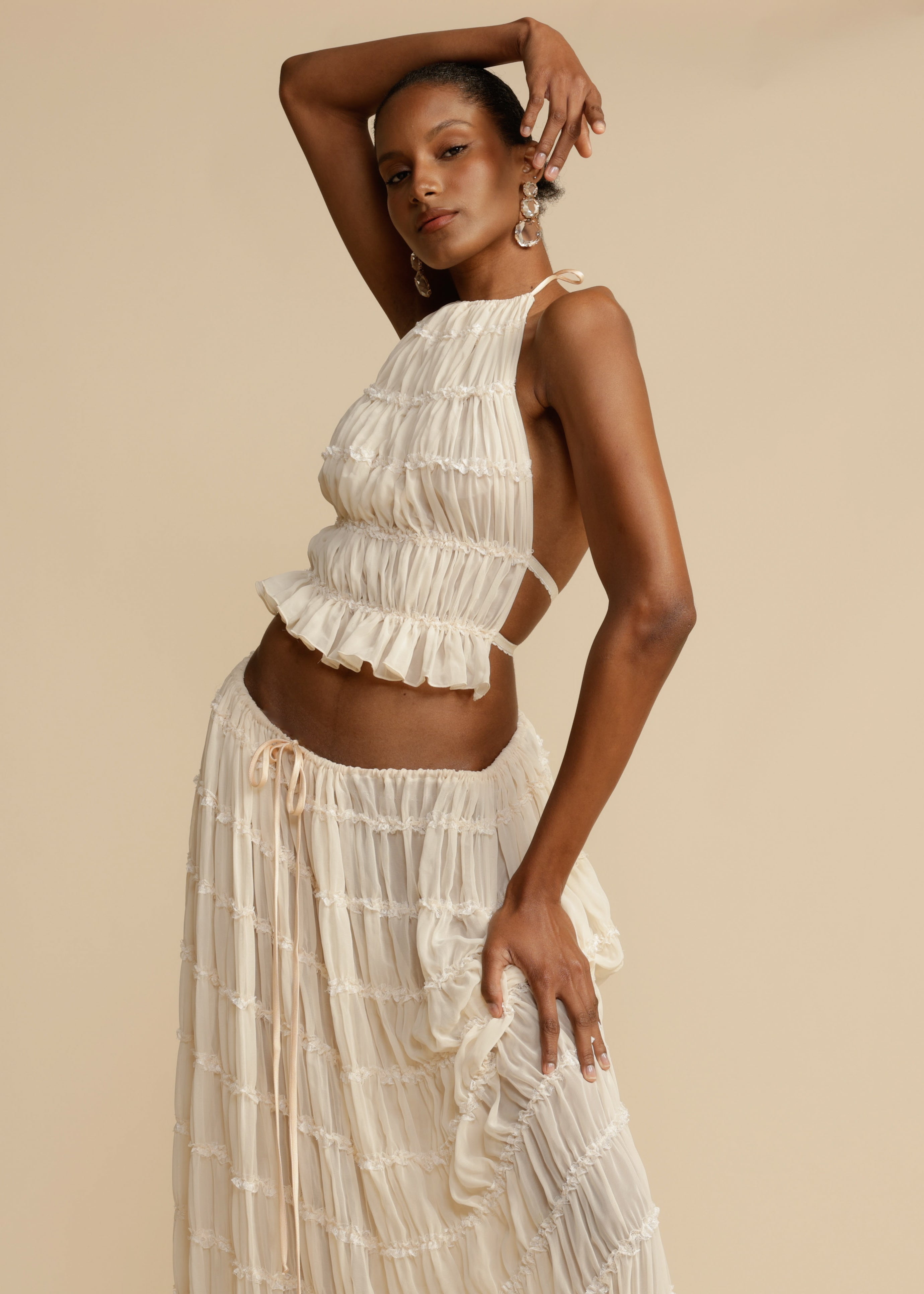 Delina | Ruffle Two-Piece Set