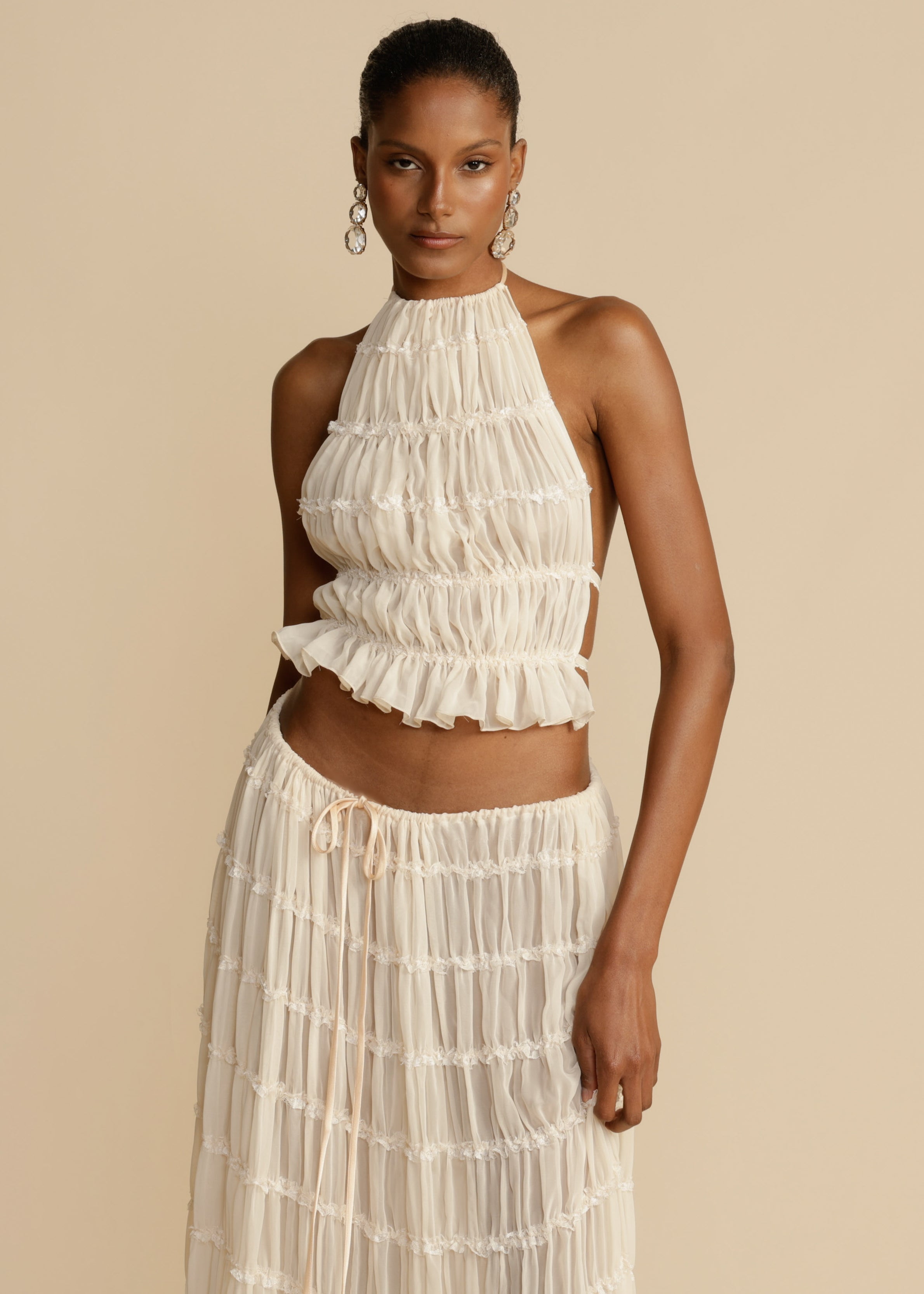 Delina | Ruffle Two-Piece Set