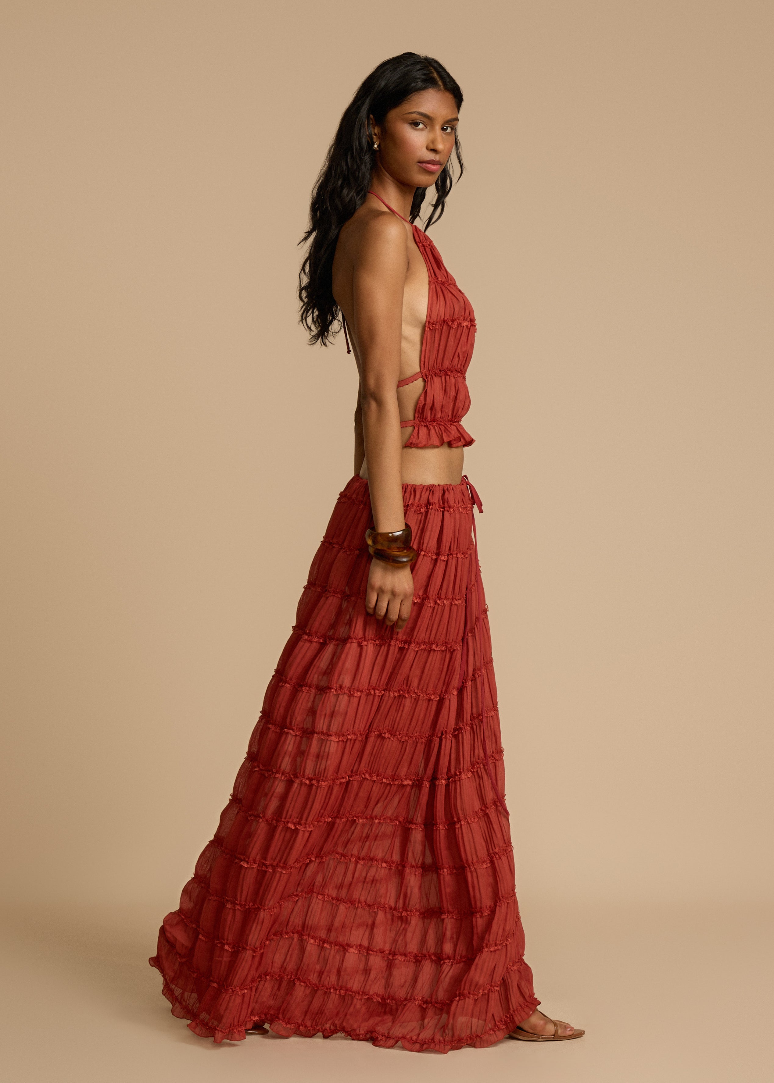 Delina | Ruffle Two-Piece Set