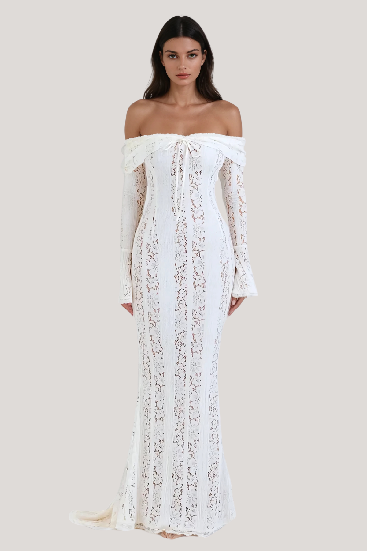 WHITE WEDDING MAXI DRESS