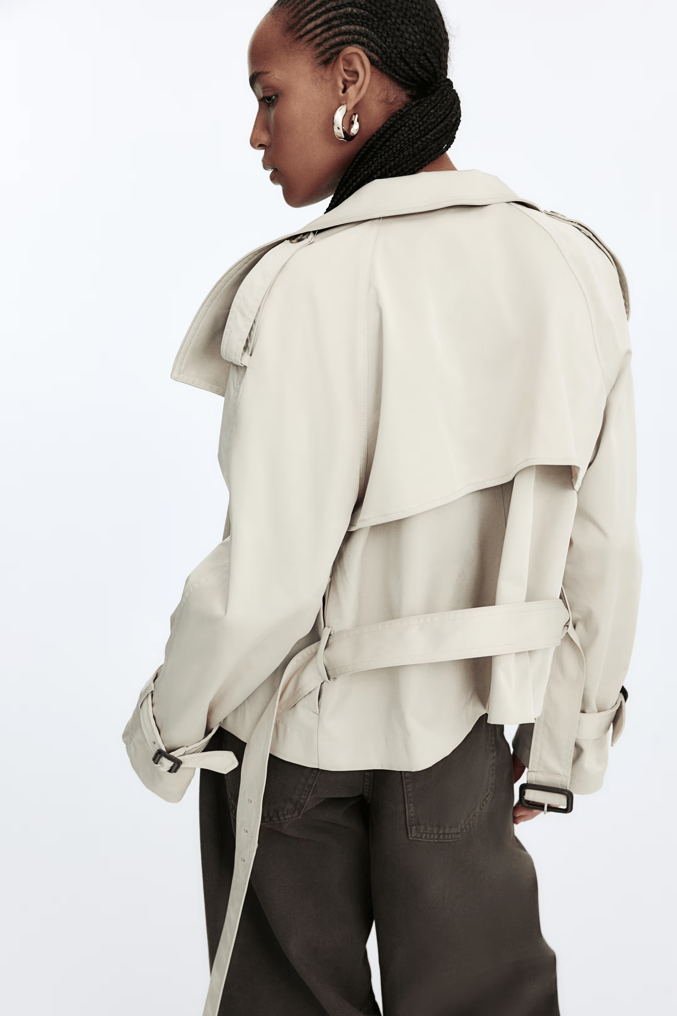 CREAM TRENCH COAT