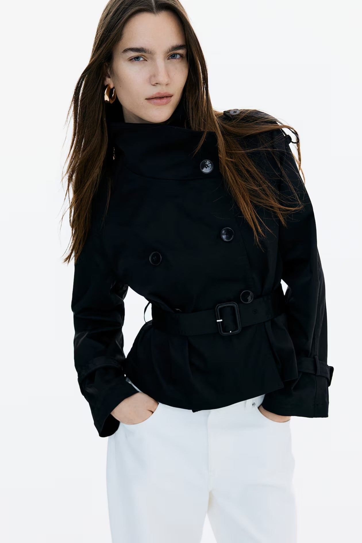 BLACK TRENCH COAT