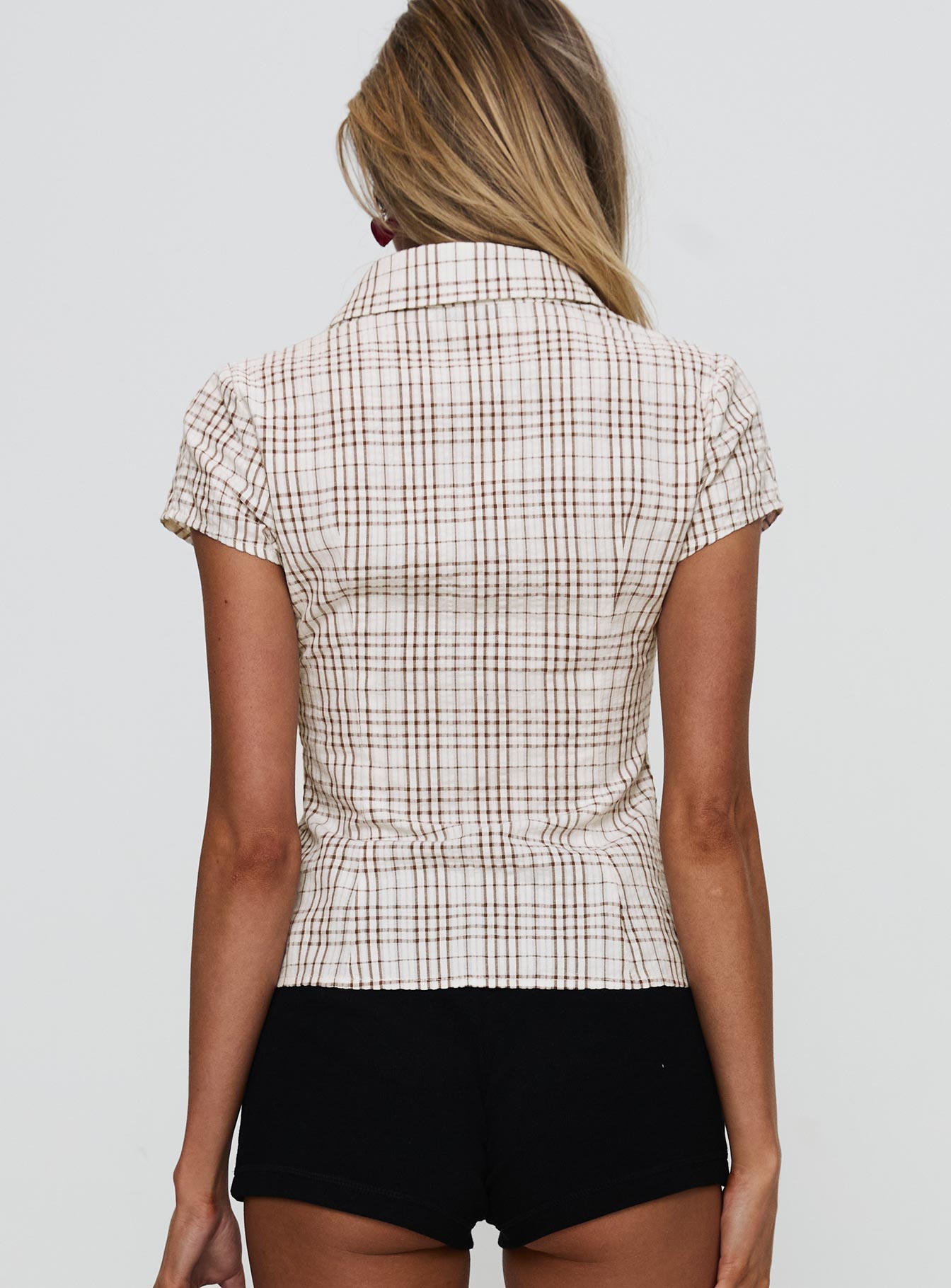 BROWN BLOUSE