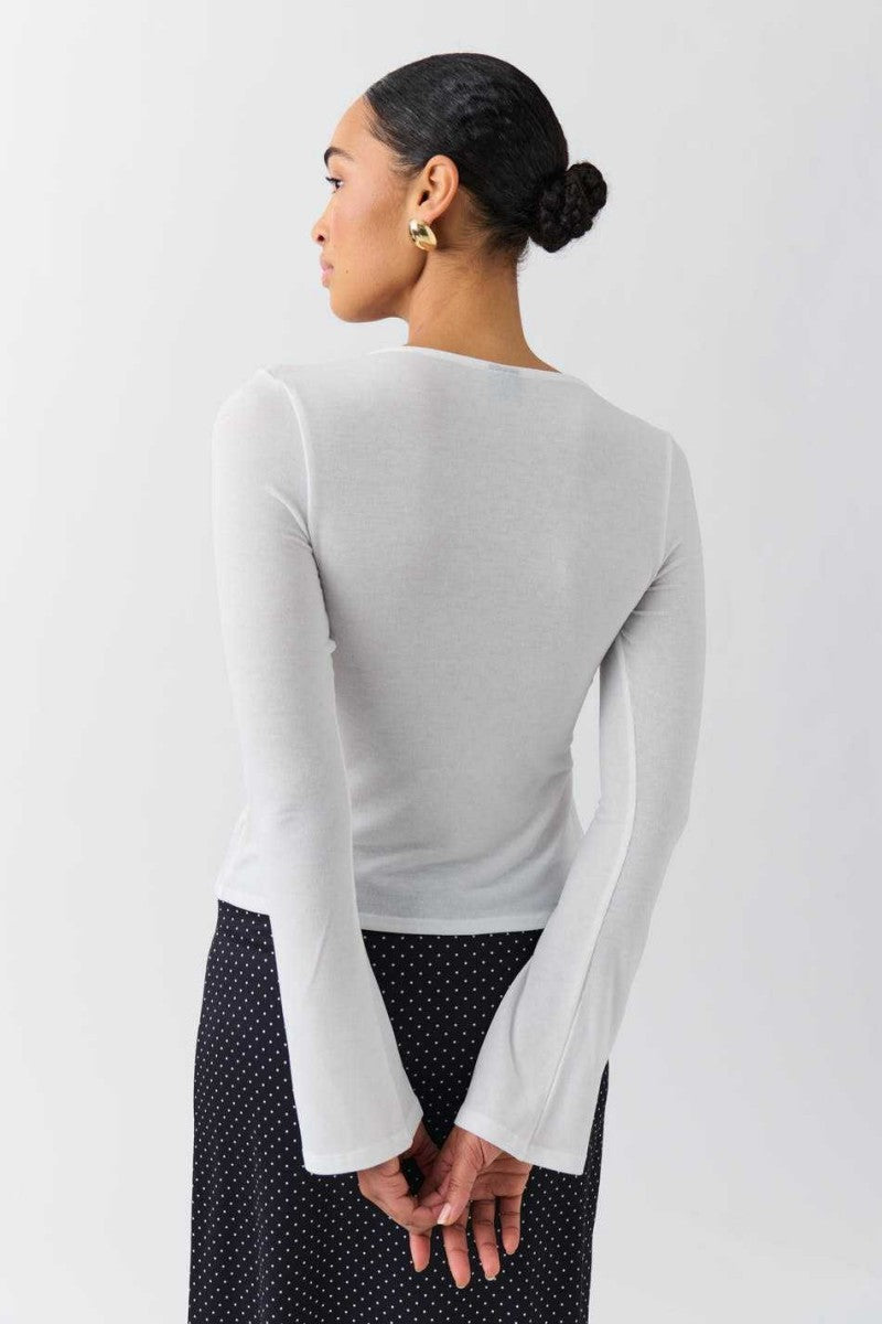 WHITE TIE TOP