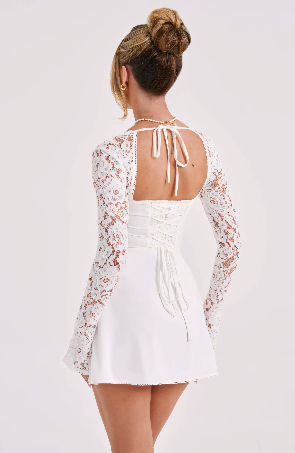 WHITE MINI DRESS
