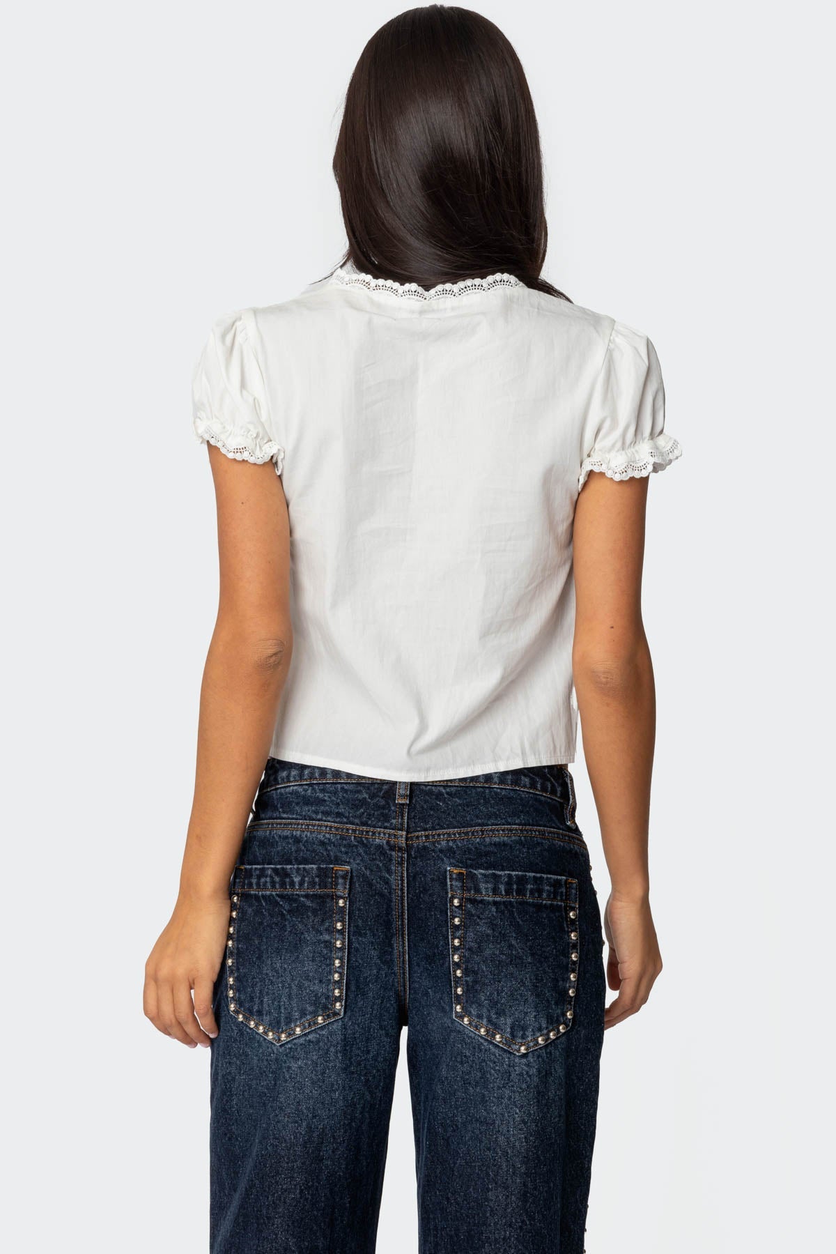 WHITE TIE TOP