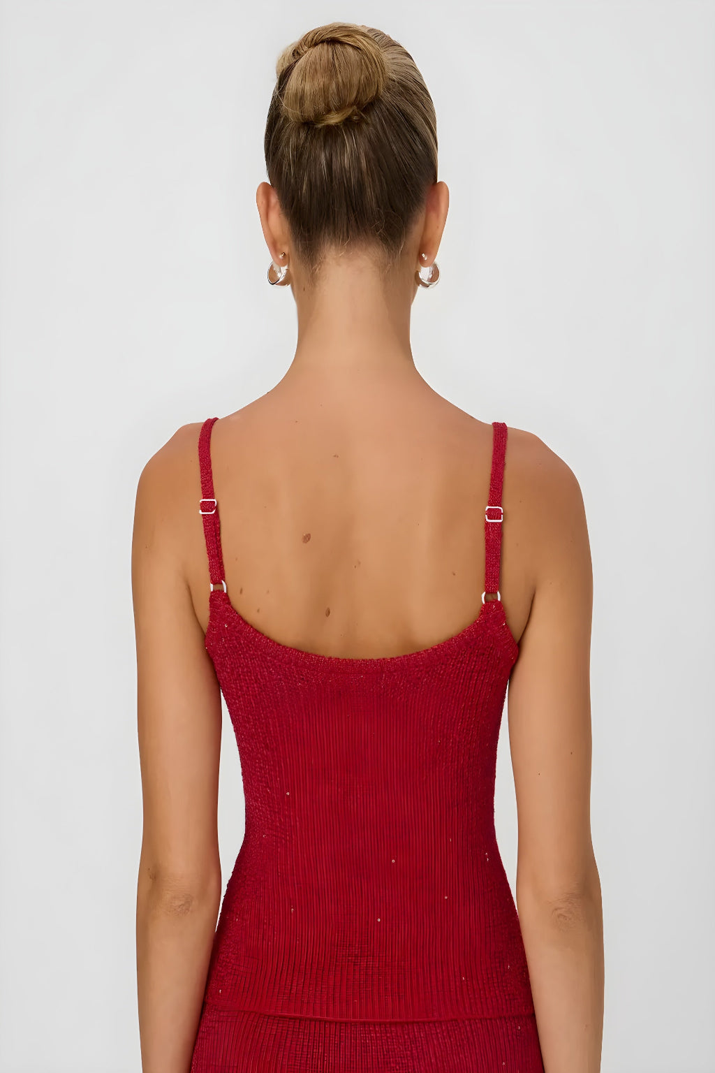 RED GLITTER TOP