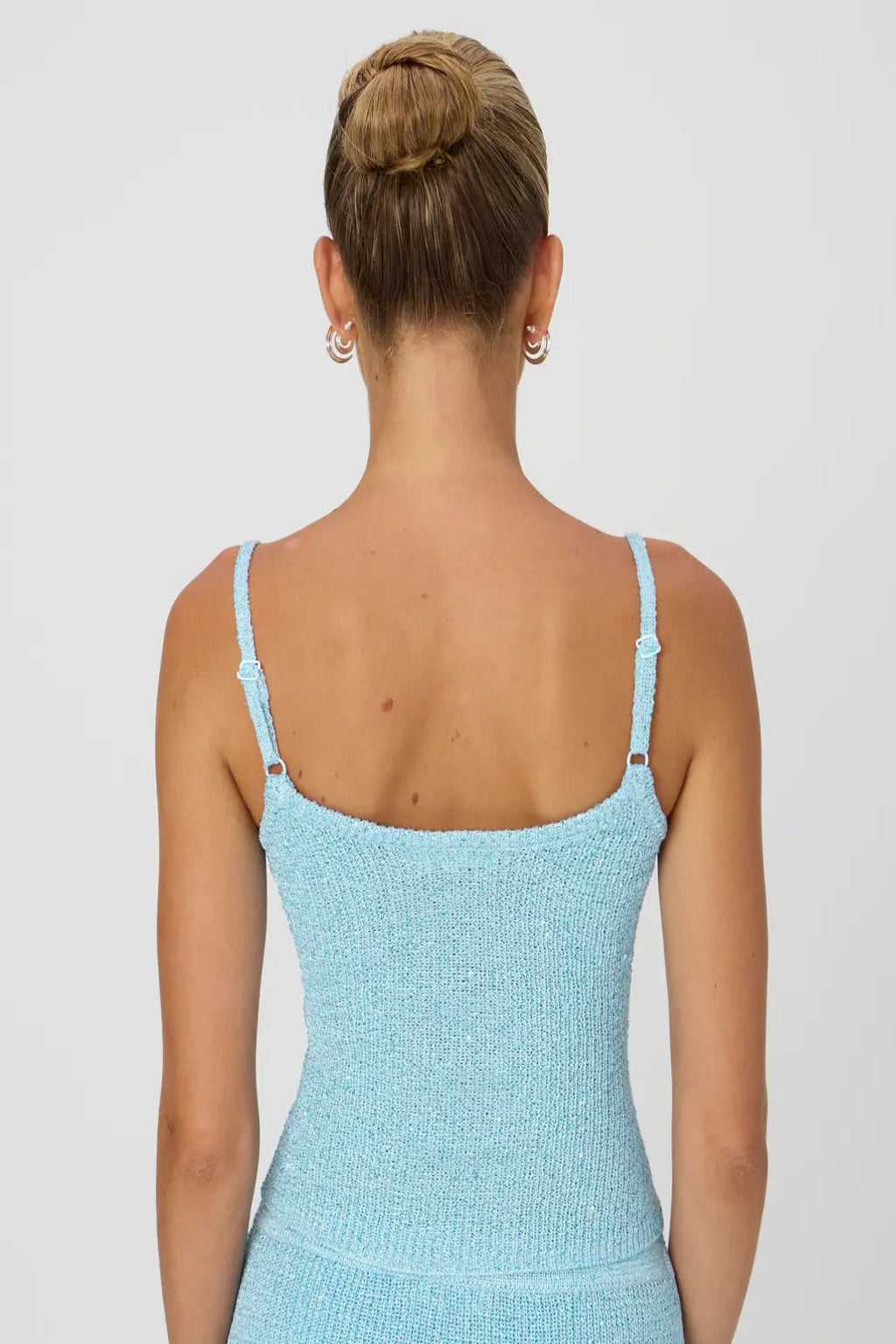 LIGHT BLUE GLITTER TOP