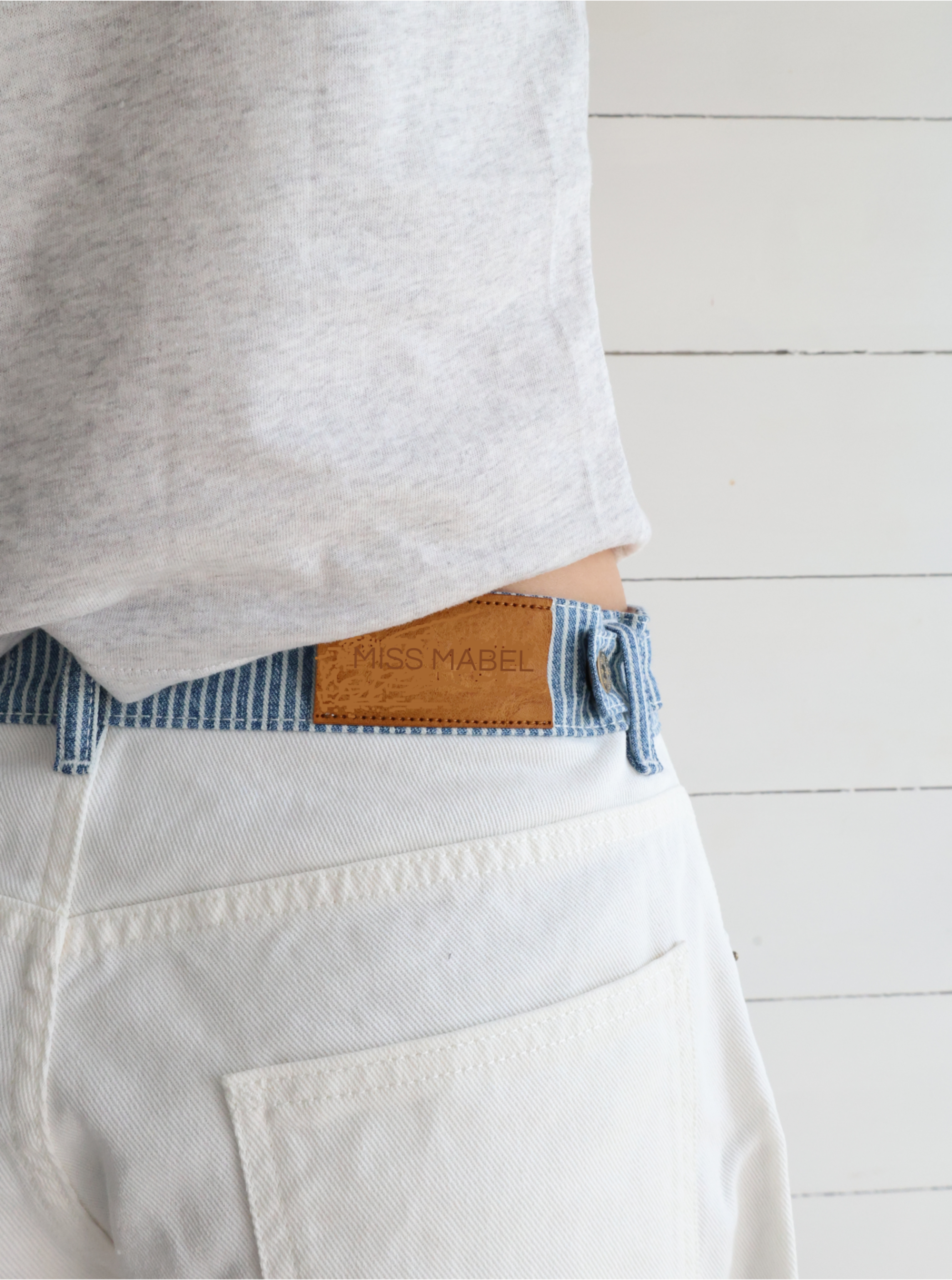 Milly | Striped Relaxed Jeans