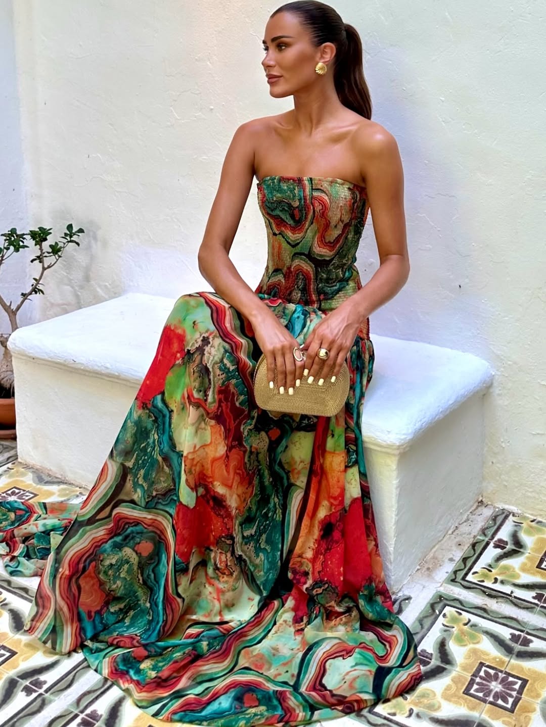 Bonaire | Multicolor Maxi Dress