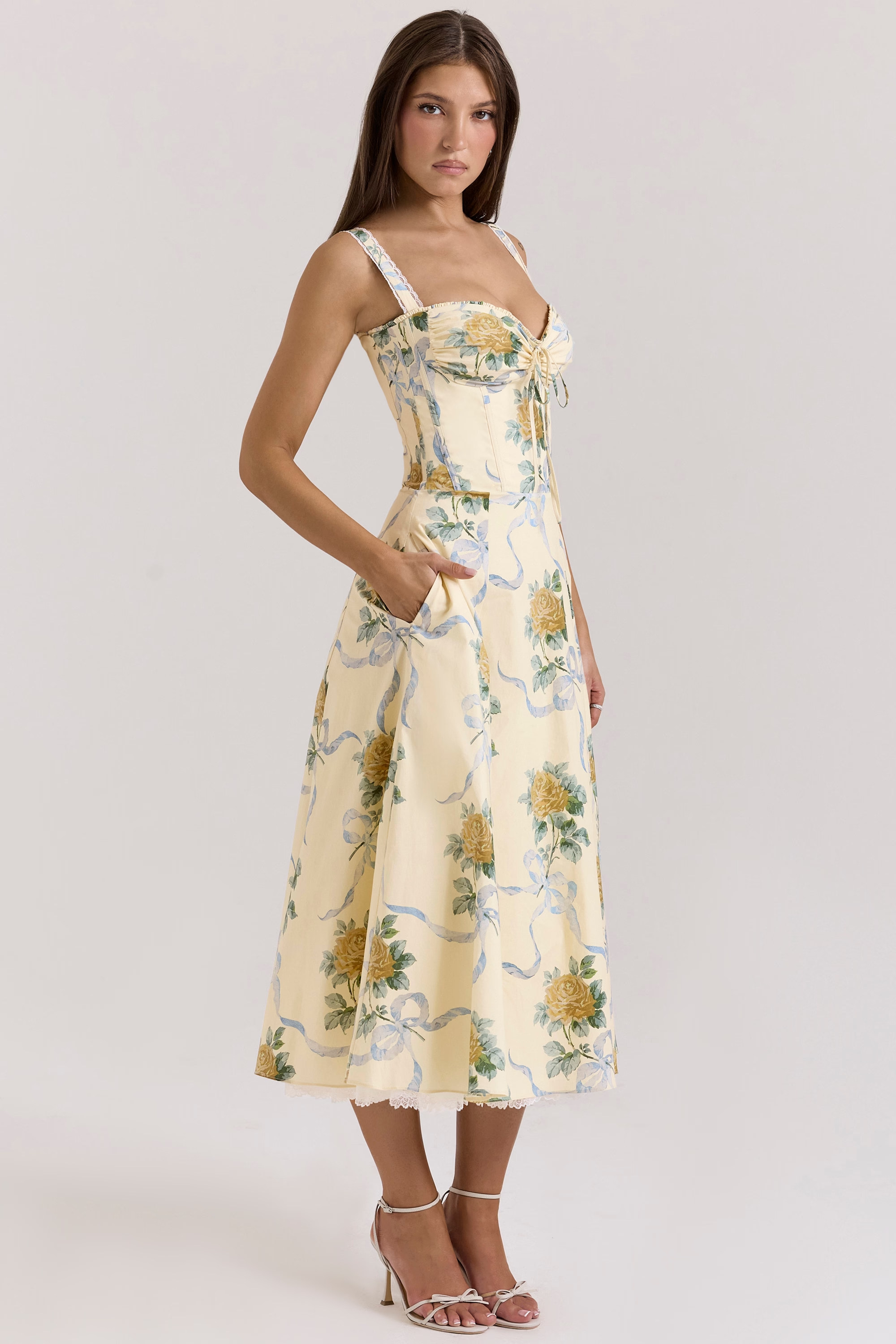 Abella | Floral Midi Dress