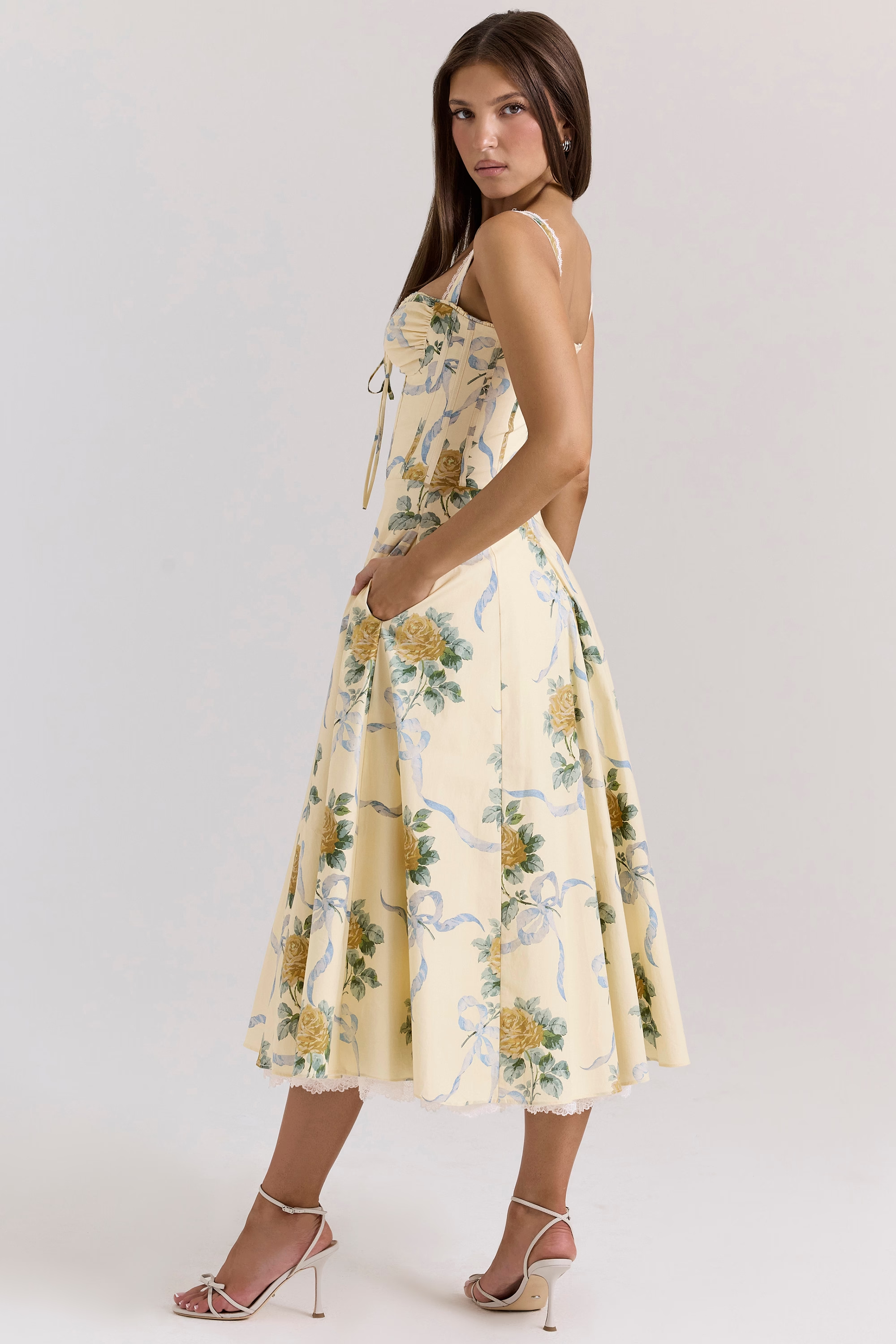Abella | Floral Midi Dress