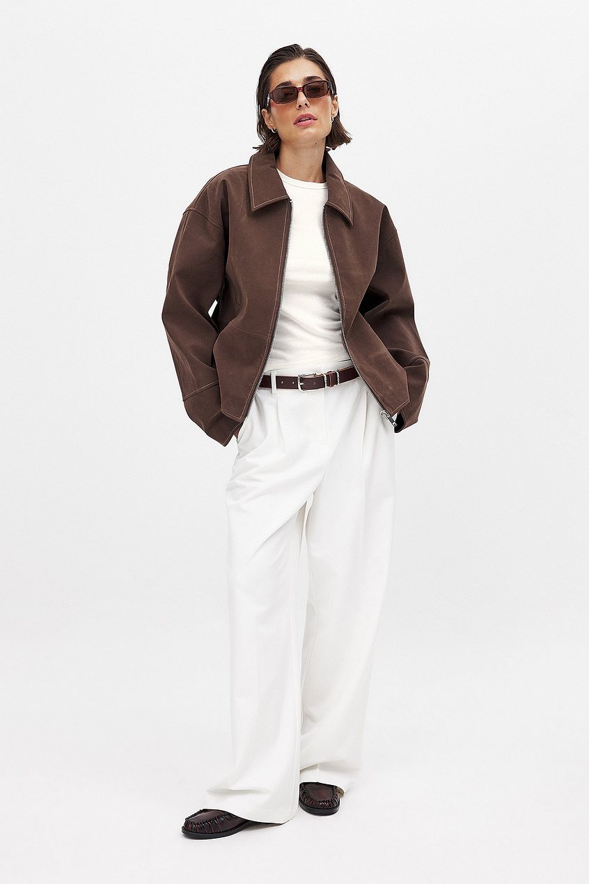 BROWN SUEDE JACKET