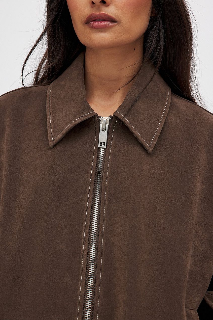 BROWN SUEDE JACKET
