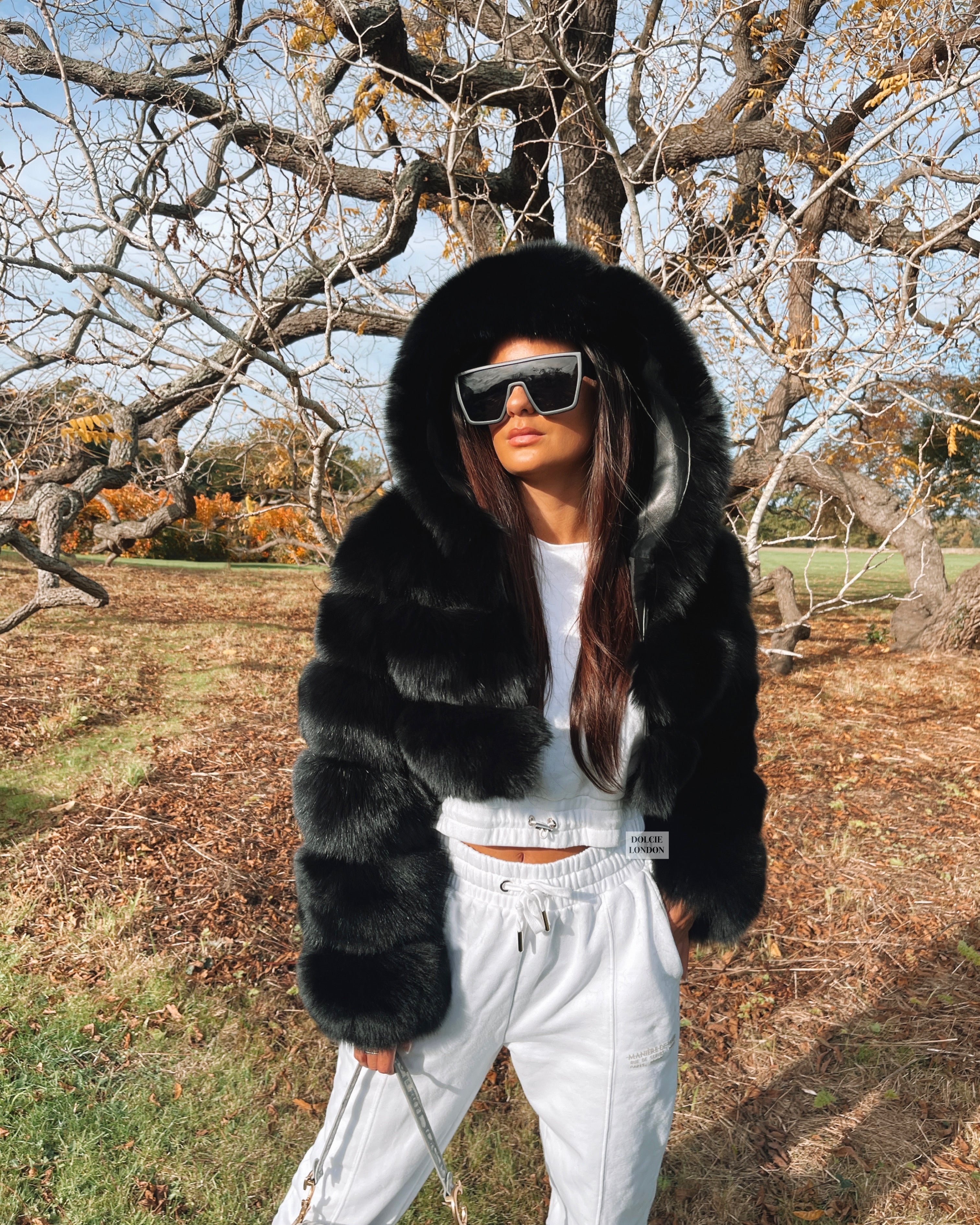 Hailey Hooded Fur Coat