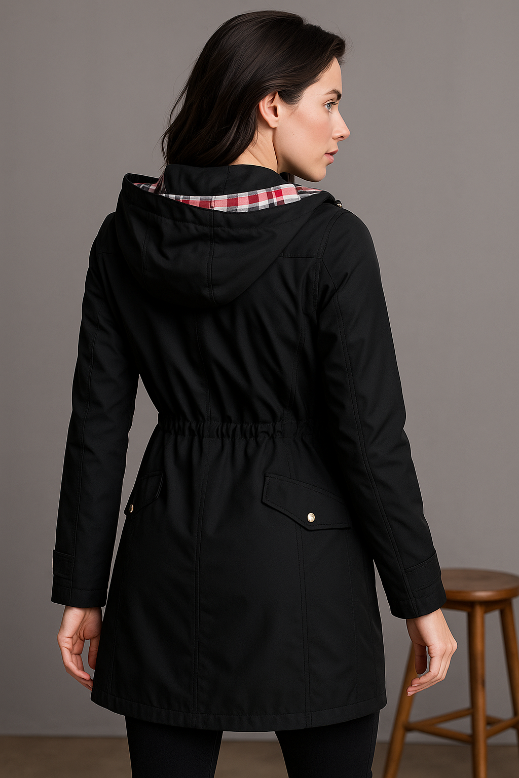 Katie | Hooded Trench Coat