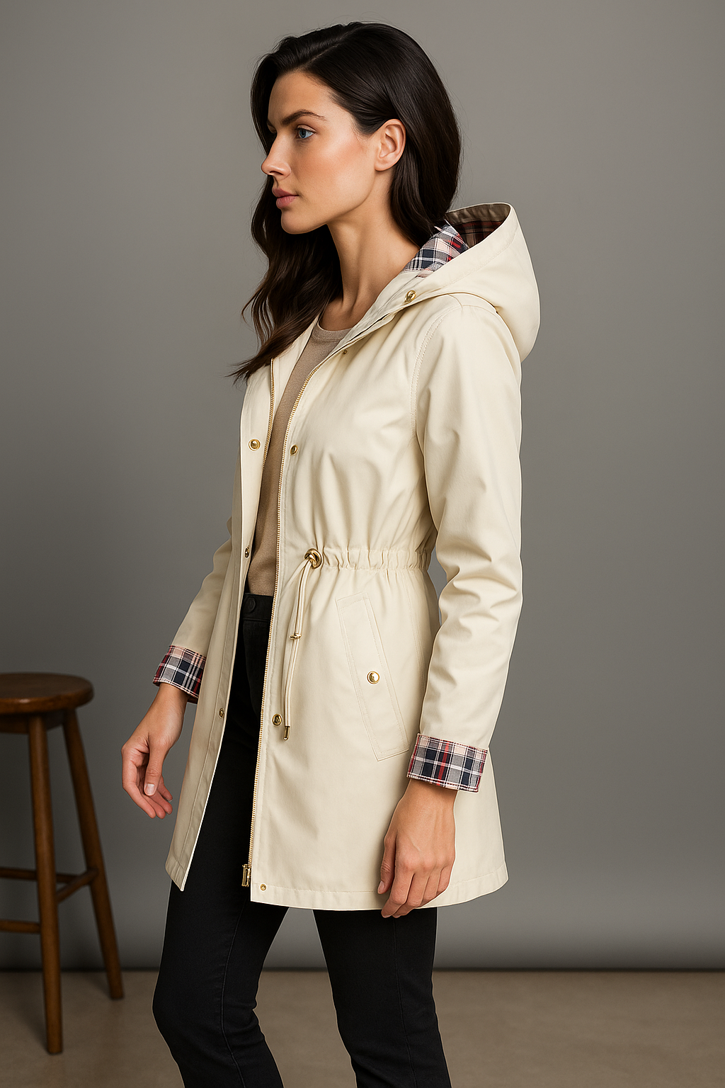 Katie | Hooded Trench Coat