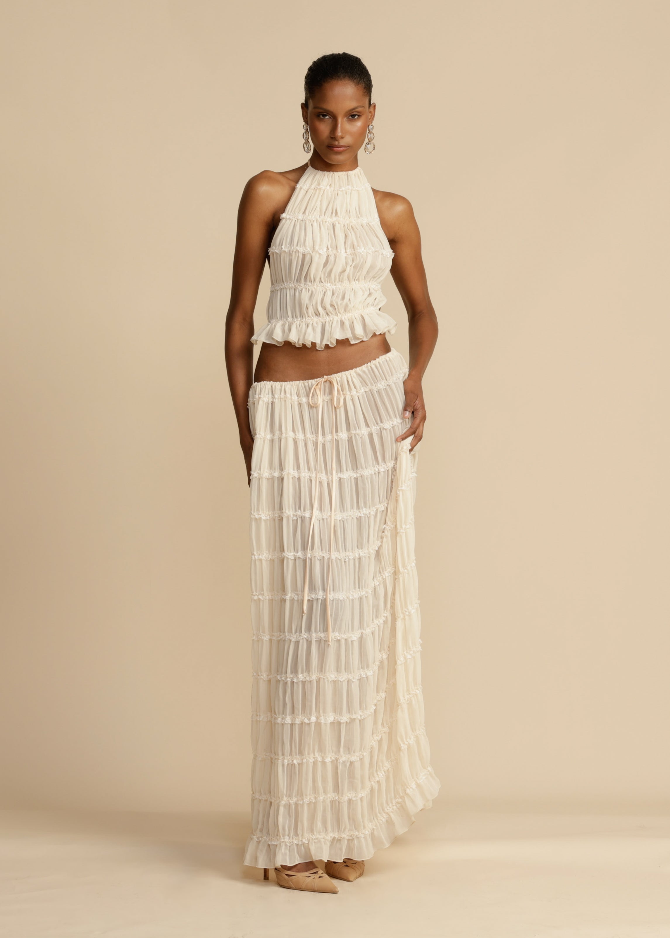 Delina | Ruffle Two-Piece Set