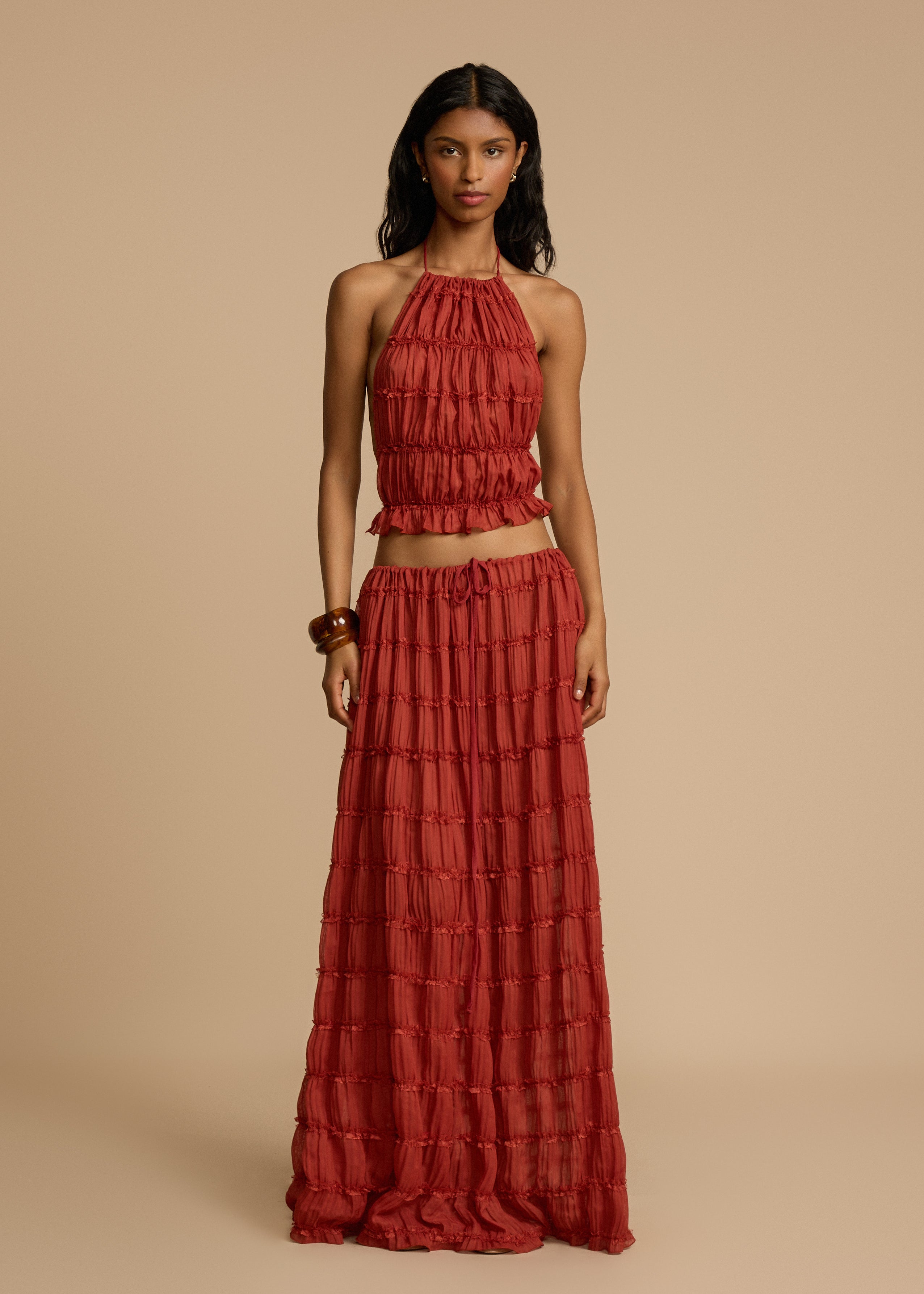 Delina | Ruffle Two-Piece Set
