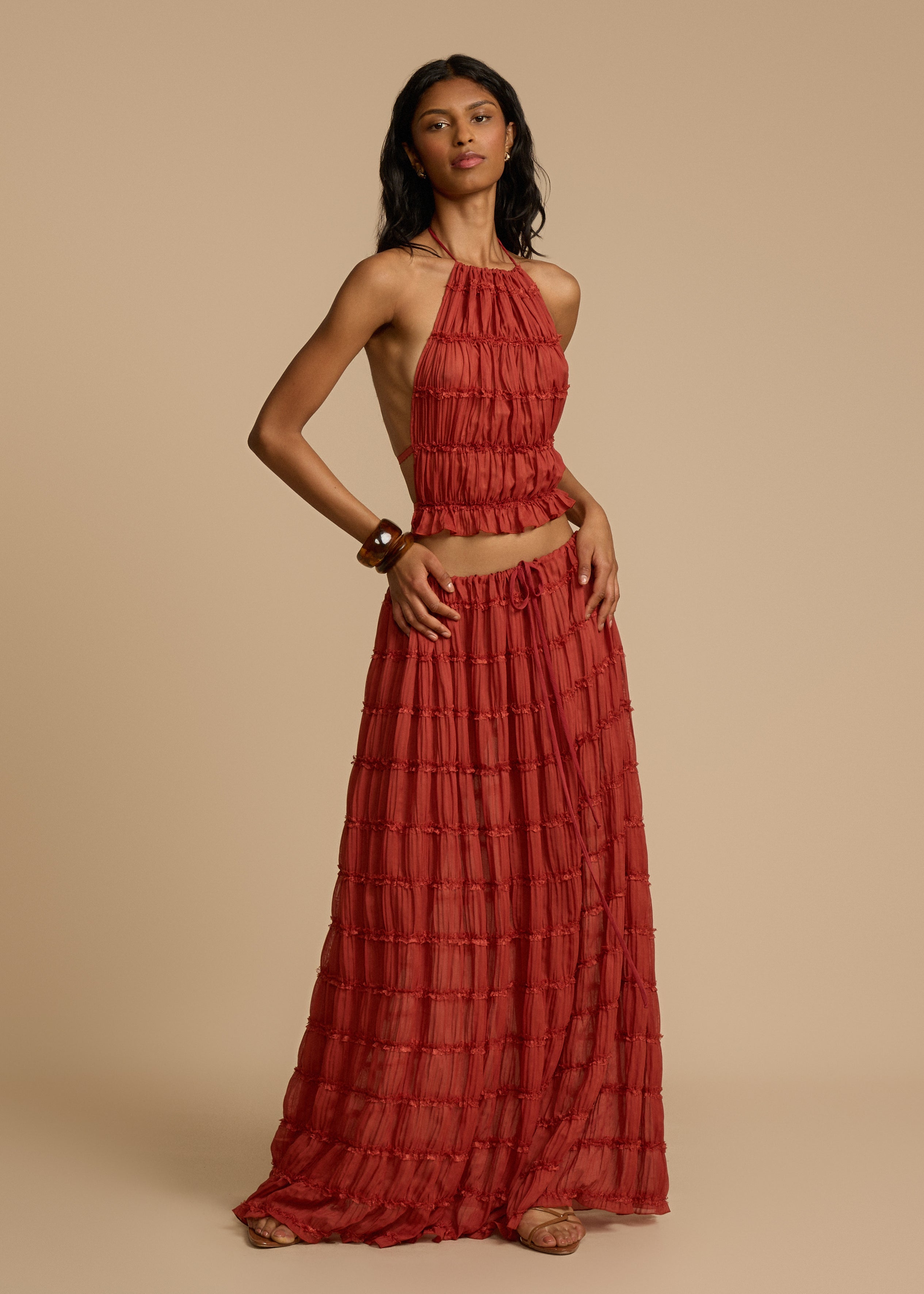 Delina | Ruffle Two-Piece Set