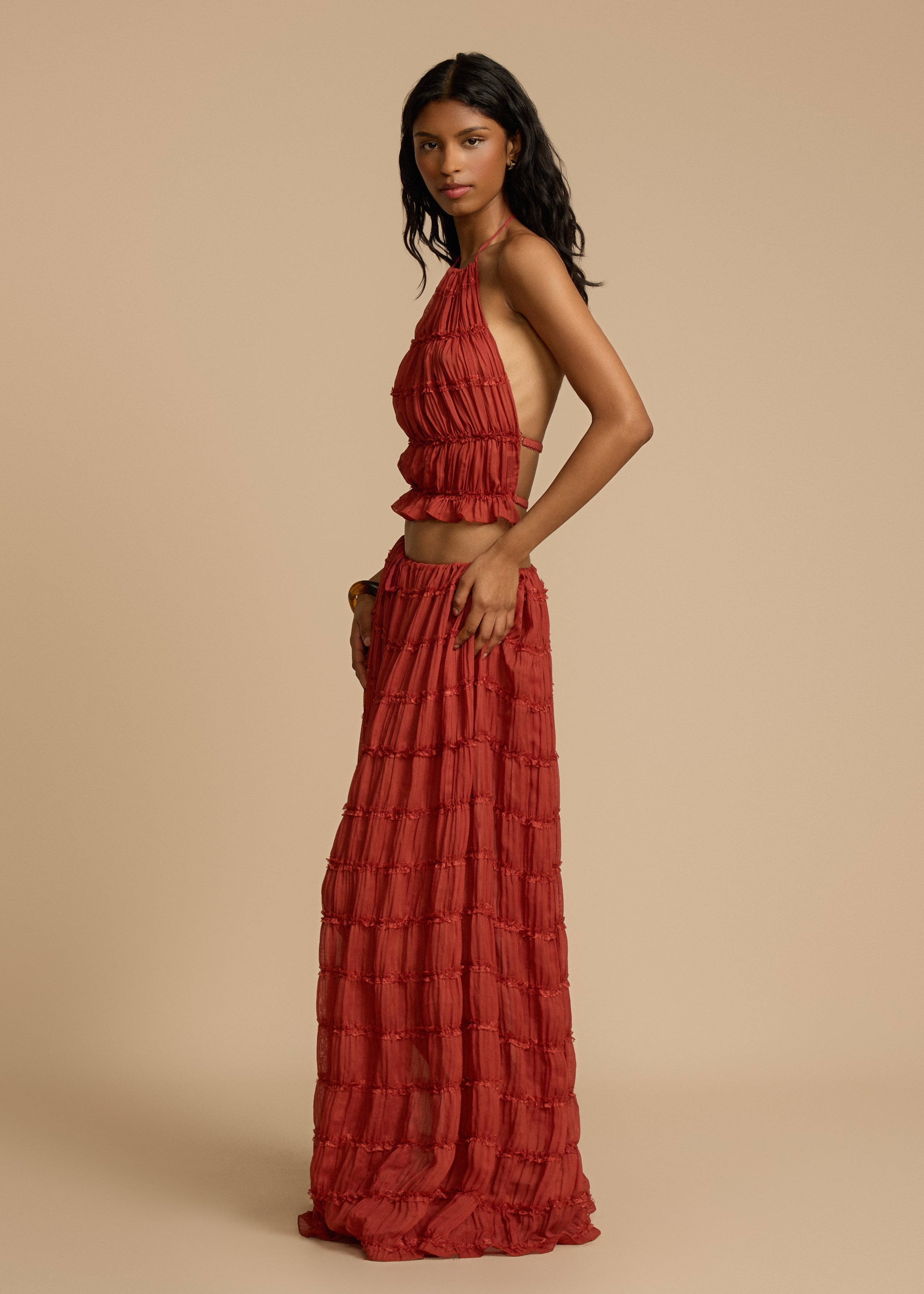 Delina | Ruffle Two-Piece Set