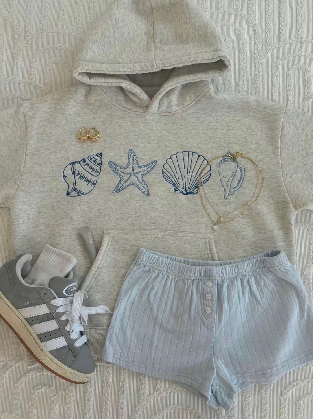 Azella Seashell Hoodie