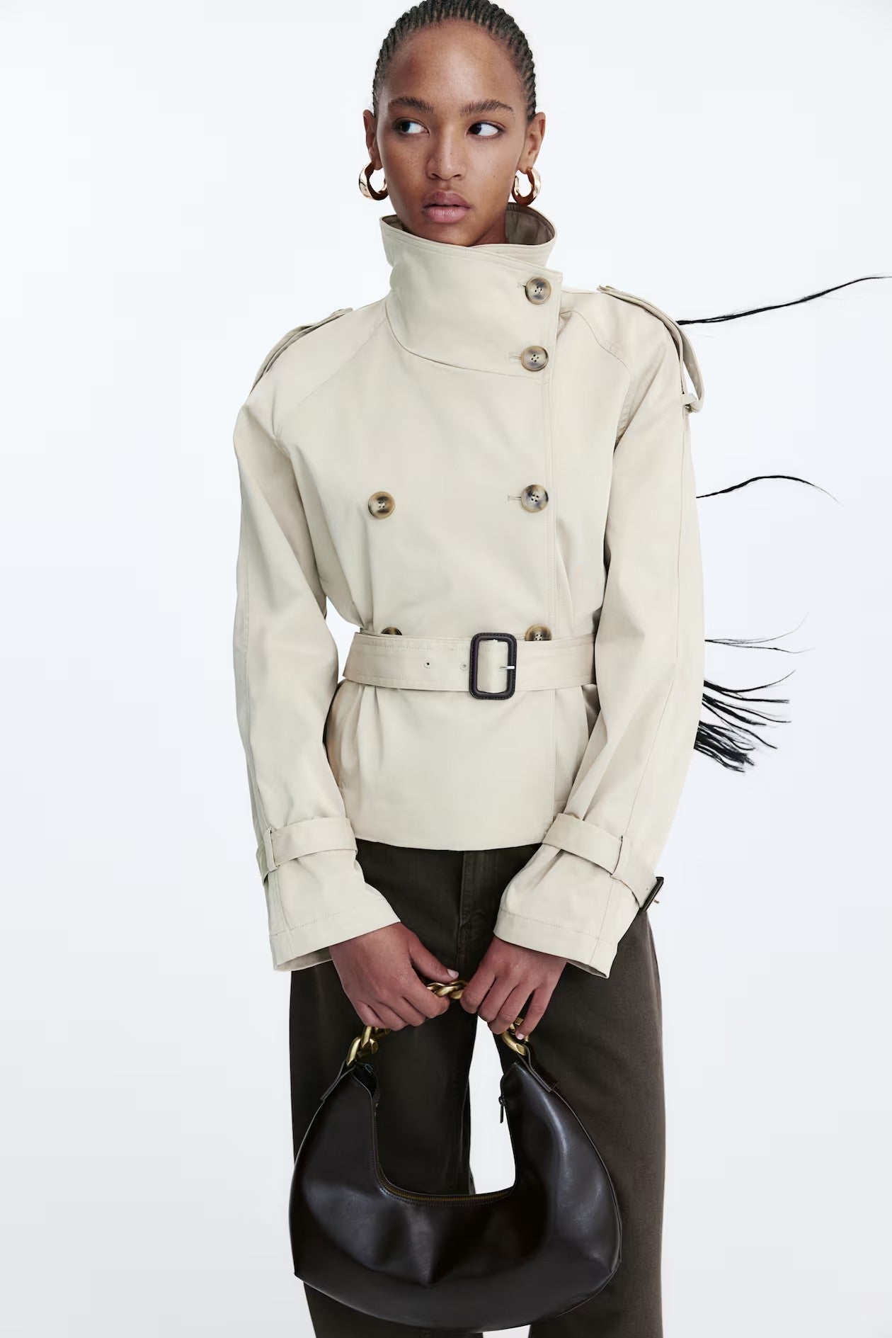 CREAM TRENCH COAT