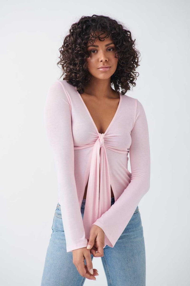 PINK TIE TOP