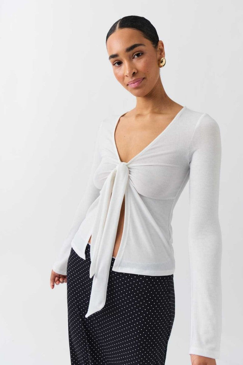 WHITE TIE TOP