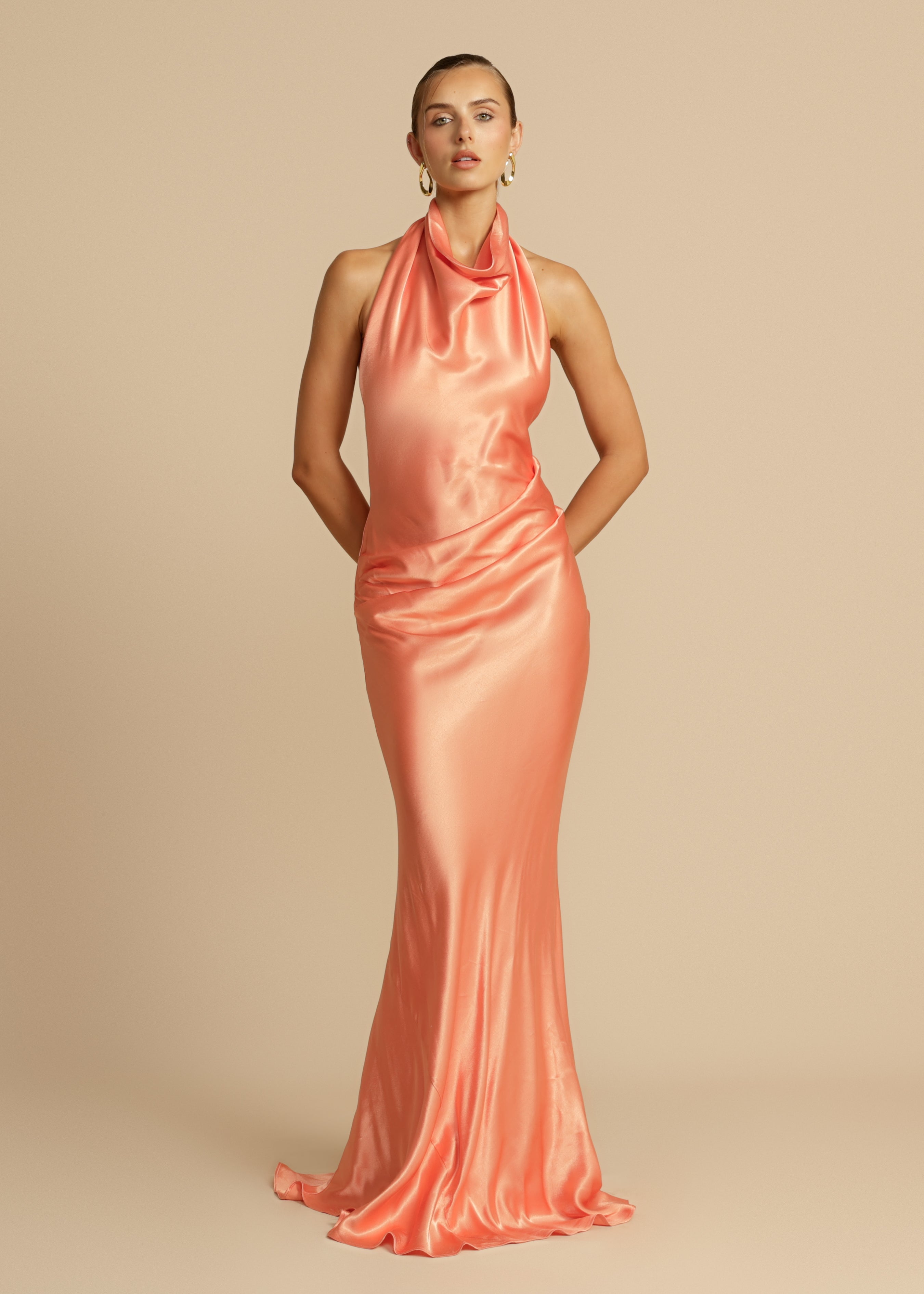 ORANGE MAXI DRESS