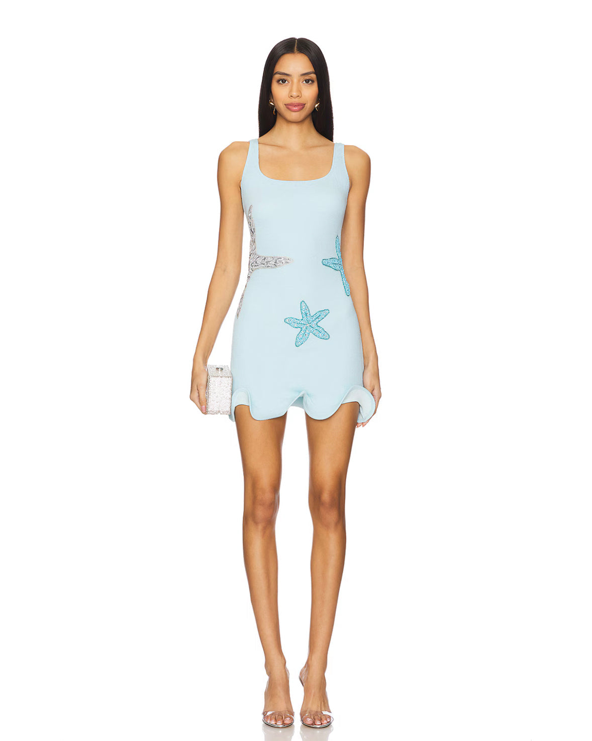 LIGHT BLUE MINI DRESS