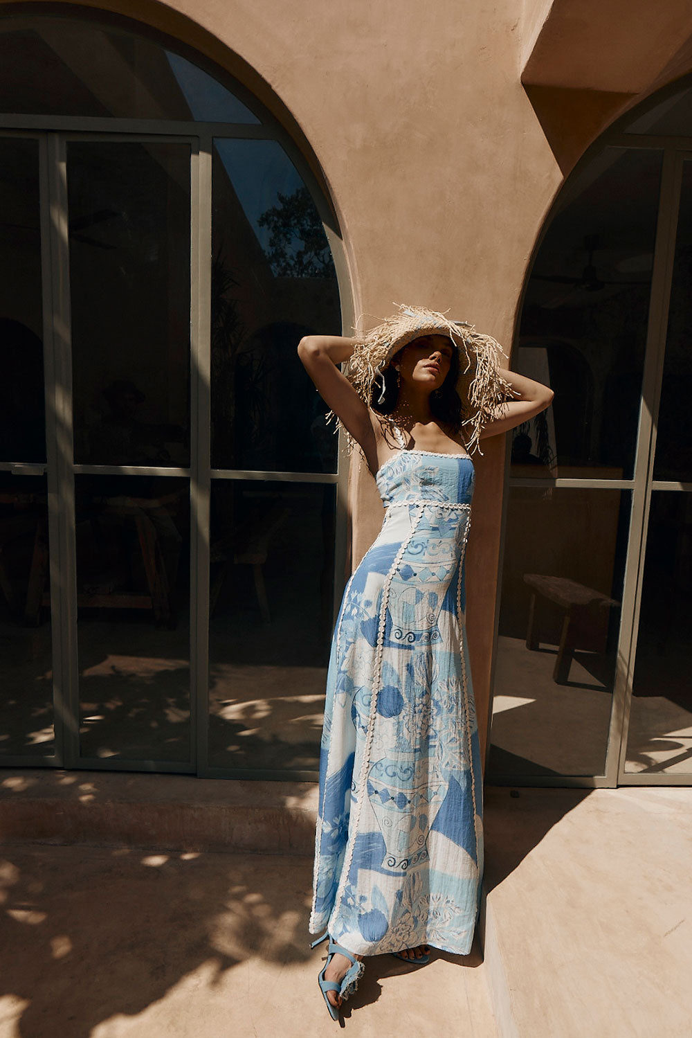 LIGHT BLUE MIDI DRESS