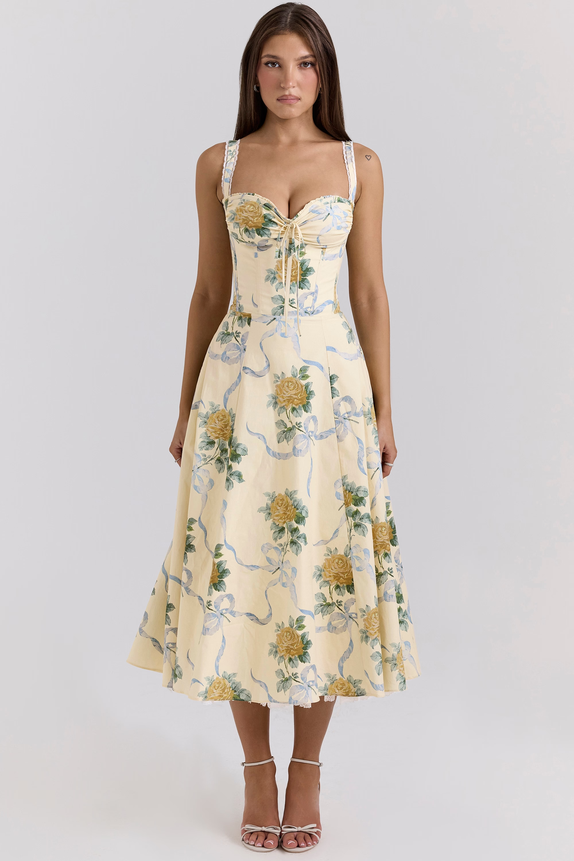 Abella | Floral Midi Dress