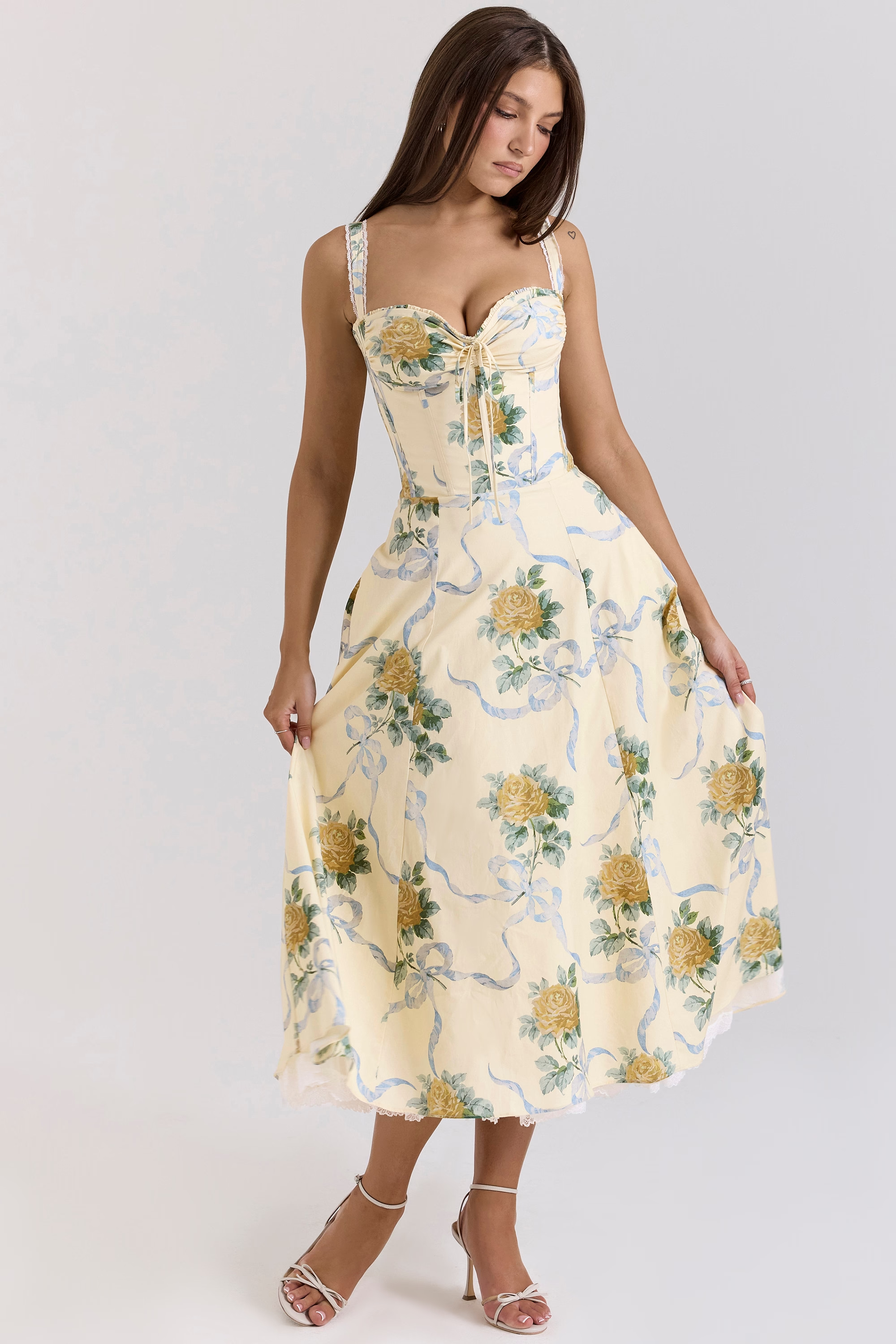 Abella | Floral Midi Dress