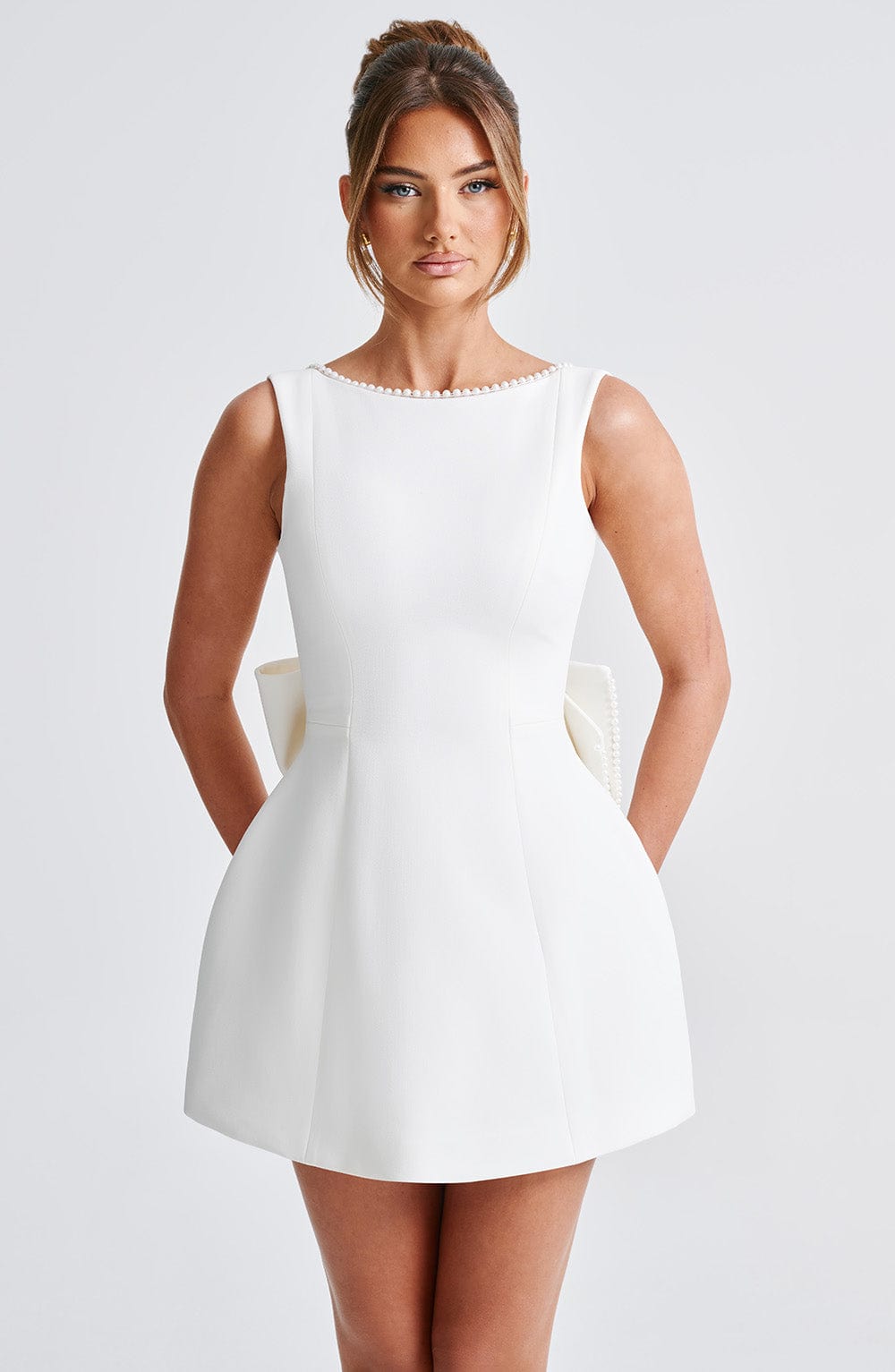 Eleanor | Cute Bow Mini Dress