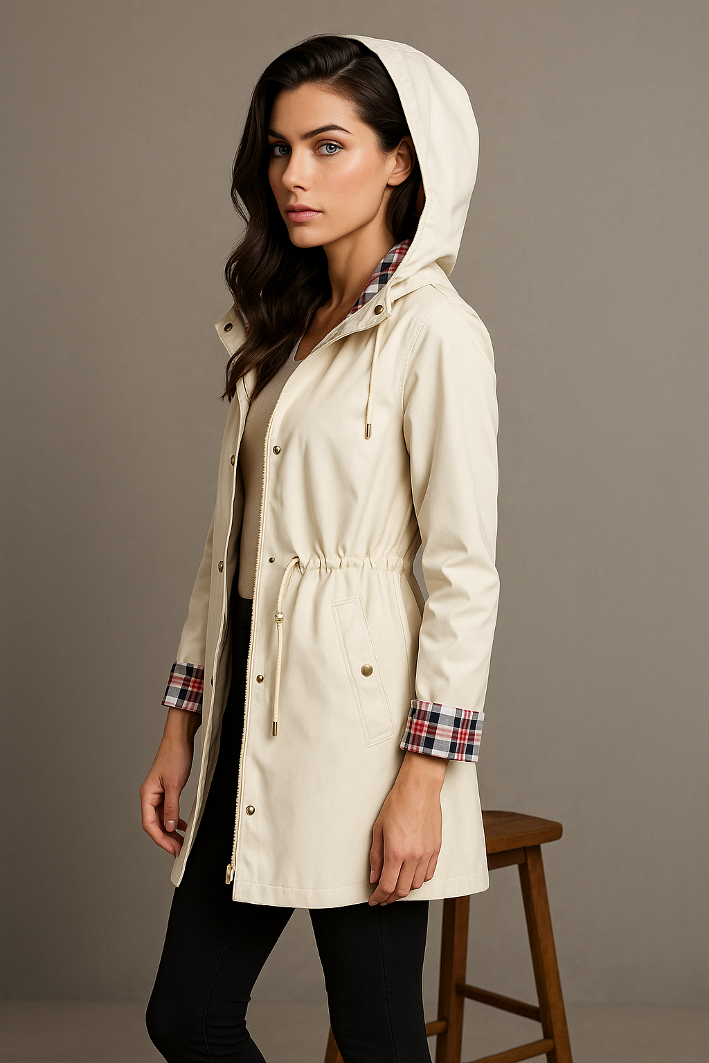 Katie | Hooded Trench Coat