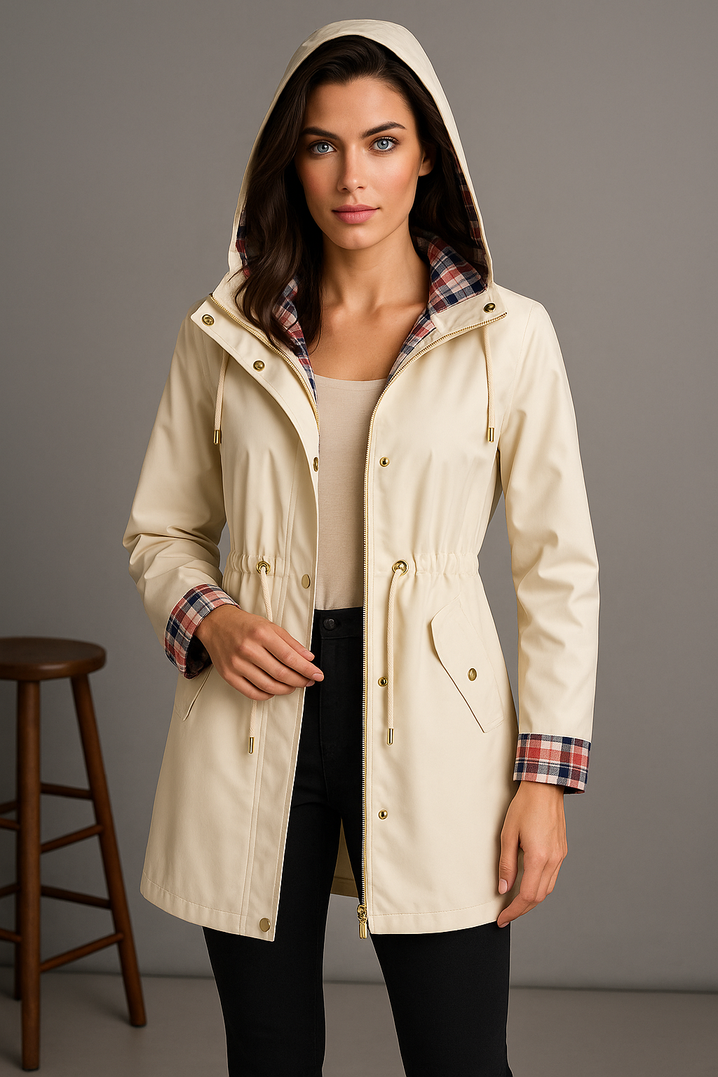 Katie | Hooded Trench Coat